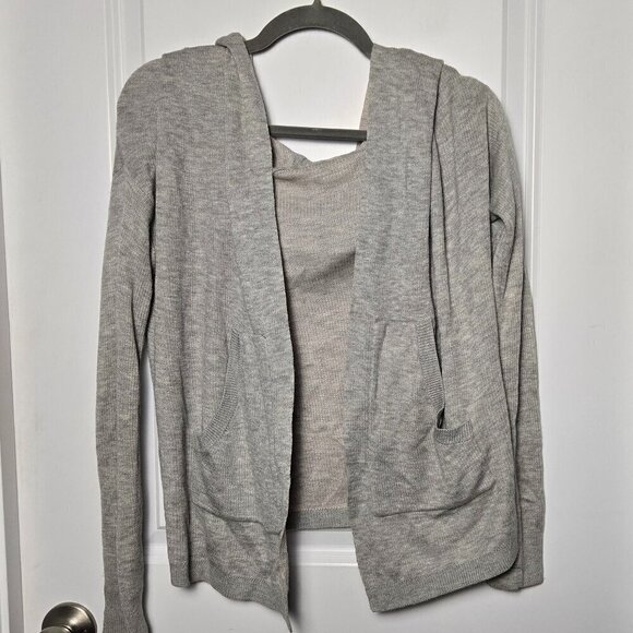 Lululemon Reversible Cabin Yogi Wrap - 6 Light Grey - Picture 2 of 4